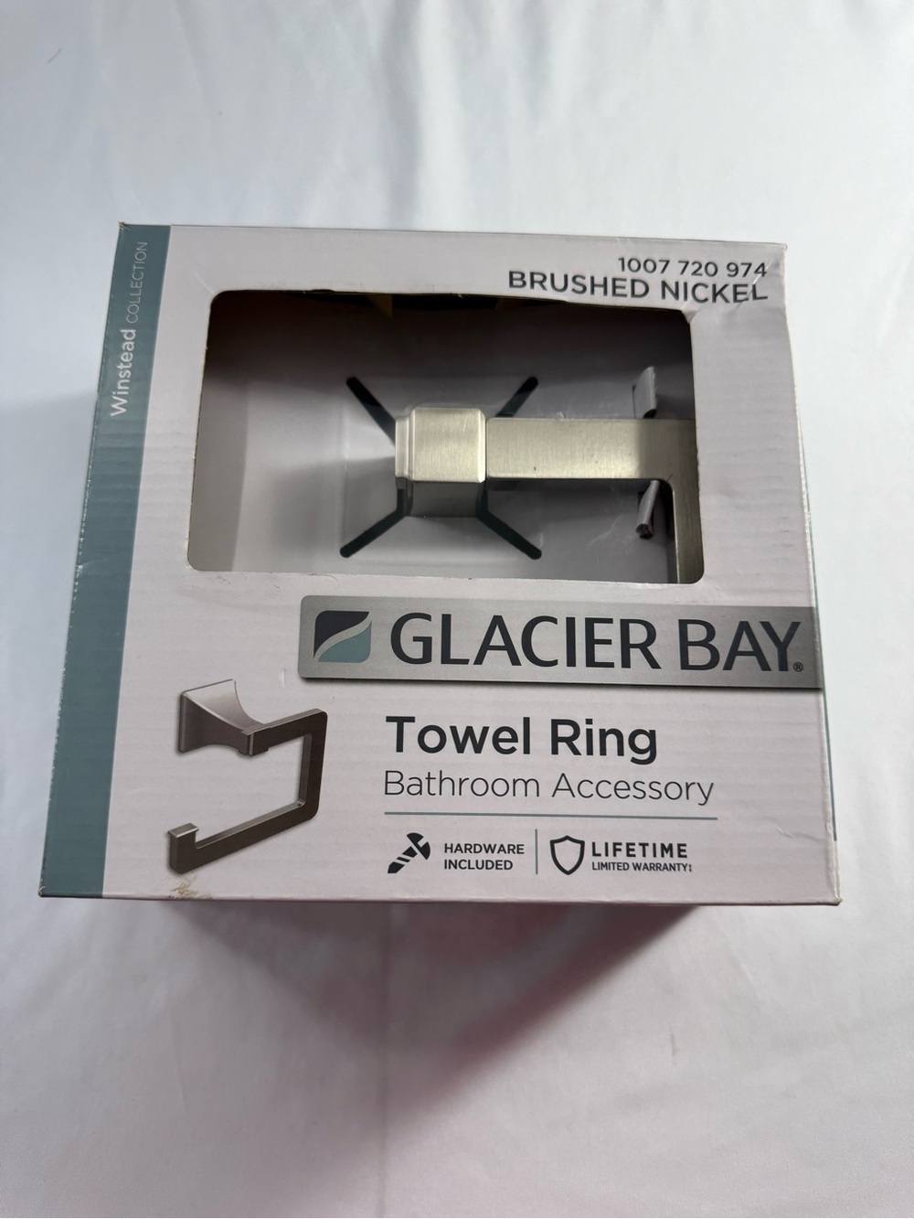 Glacier Bay Brushed Nickel Towel Ring - Brushed Nickel